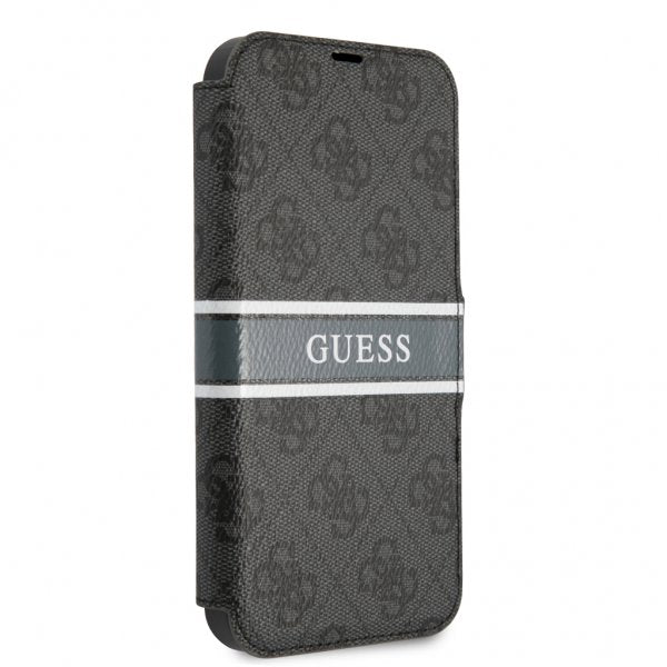 Guess iPhone 13 Mini Suojakuori Printed Stripe Harmaa