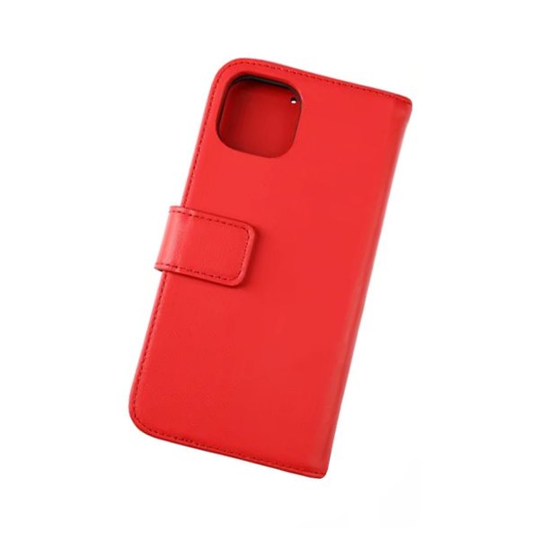Rvelon iPhone 13 Mini Kotelo, aitoa nahkaa, punainen