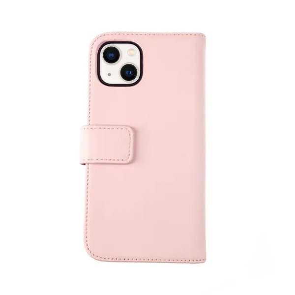Rvelon iPhone 13 Mini -suojakuori, aitoa nahkaa, vaaleanpunainen