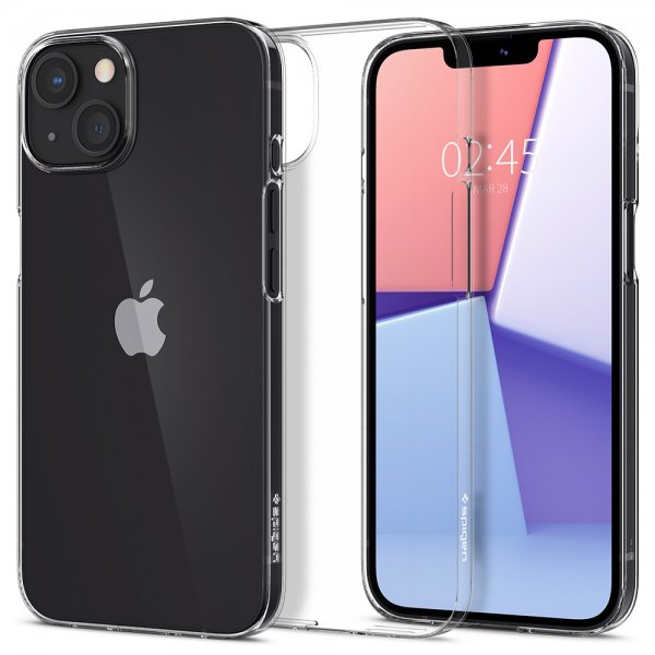 Spigen iPhone 13 Mini AirSkin Crystal Clear -suojakuori