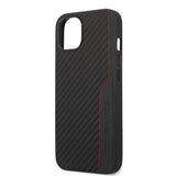 AMG iPhone 13 Mini -suojakuori Carbon Effect Stitching Musta
