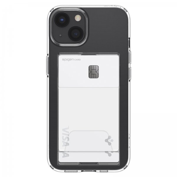 Spigen iPhone 13 Mini -suojakuori Crystal Slot Dual Crystal Clear