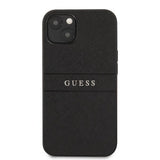 Guess iPhone 13 Mini Suojakuori Hot Stamp Metal Logo Musta