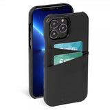 Krusell iPhone 13 Mini -suojakuori, nahkainen CardCover, Vintage Black