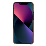 Krusell iPhone 13 Mini -suojakuori nahkaa, konjakinruskea