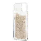 Guess iPhone 13 Mini Kuori Liquid Glitter Kulta