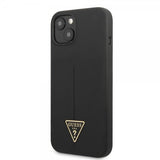 Guess iPhone 13 Mini Suojakuori Metal Triangle Musta