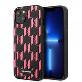Karl Lagerfeld iPhone 13 Mini Suojakuori Monogram Pattern Pink