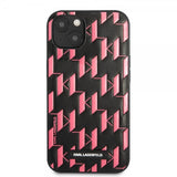 Karl Lagerfeld iPhone 13 Mini Suojakuori Monogram Pattern Pink