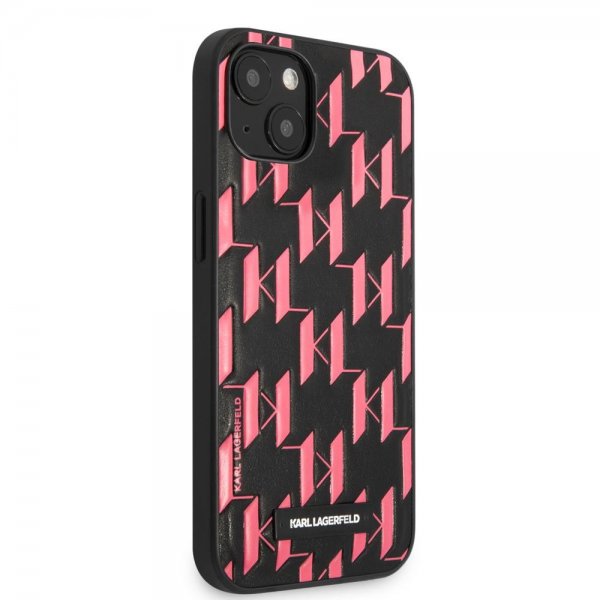 Karl Lagerfeld iPhone 13 Mini Suojakuori Monogram Pattern Pink