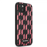 Karl Lagerfeld iPhone 13 Mini Suojakuori Monogram Pattern Pink
