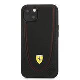 Ferrari iPhone 13 Mini -kuori rei'itetty musta