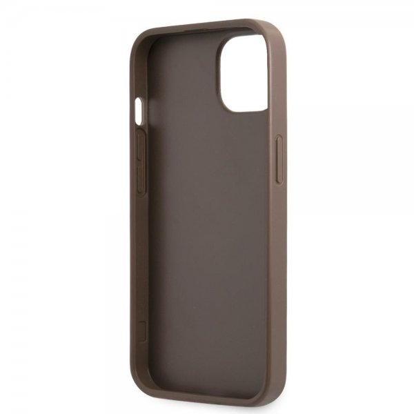 Guess iPhone 13 Mini Suojakuori Printed Stripe Bottom Ruskea