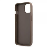 Guess iPhone 13 Mini Suojakuori Printed Stripe Bottom Ruskea