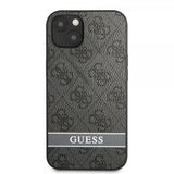 Guess iPhone 13 Mini Suojakuori Printed Stripe Bottom harmaa