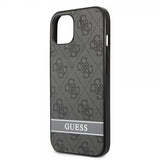 Guess iPhone 13 Mini Suojakuori Printed Stripe Bottom harmaa