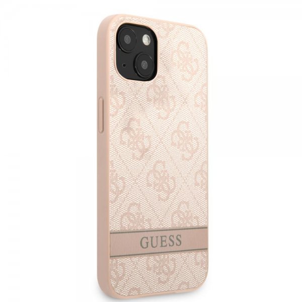 Guess iPhone 13 Mini Skal Printed Stripe Bottom Ruusu