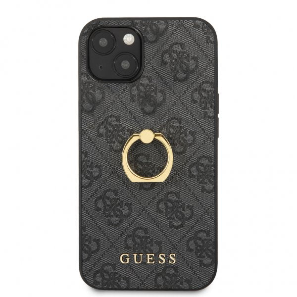 Guess iPhone 13 Mini Kuori Rengasjalusta Harmaa