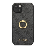 Guess iPhone 13 Mini Kuori Rengasjalusta Harmaa