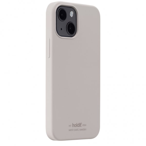 holdit iPhone 13 Mini -silikonikuori, taupe