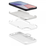 Spigen iPhone 13 Mini -silikonikuori, valkoinen