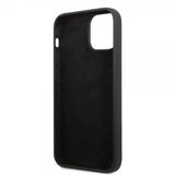 Guess iPhone 13 Mini Suojakuori Silicone Metal Logo 4G Musta