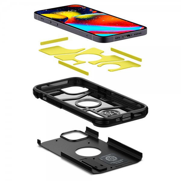 Spigen iPhone 13 Mini Suojakuori Tough Armor Musta