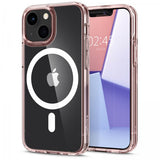 Spigen iPhone 13 Mini -kuori, Ultra Hybrid Mag Rose Crystal