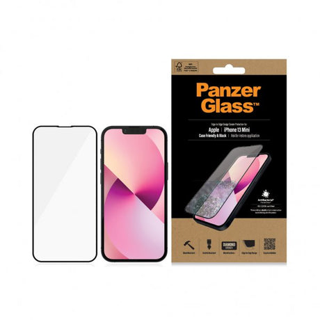 PanzerGlass iPhone 13 Mini -näytönsuoja Edge-to-Edge Case Friendly