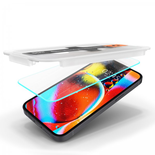 Spigen iPhone 13 Mini -näytönsuoja GLAS.tR EZ Fit 2-pakkaus