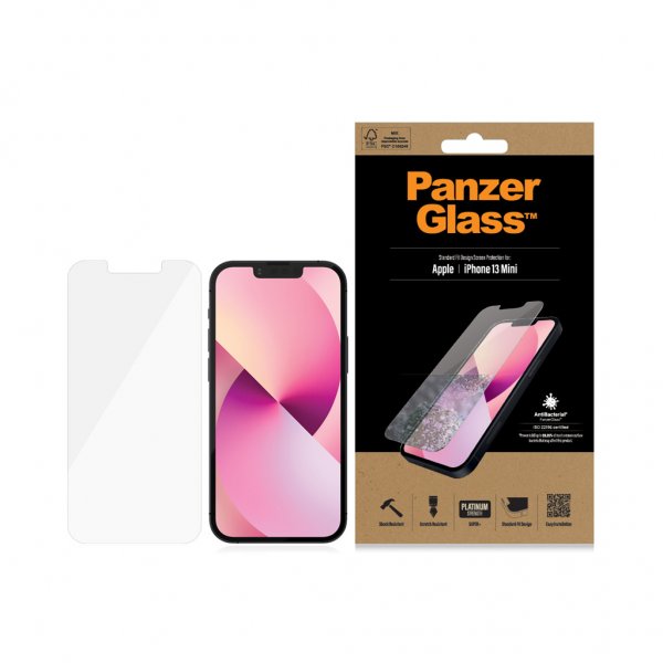 PanzerGlass iPhone 13 Mini -näytönsuoja, Standard Fit, Case Friendly
