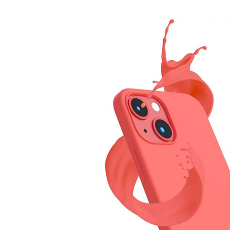 Rvelon iPhone 13 -silikonisuojakuori, pinkki