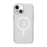 iPhone 13 -kuori glitterillä, MagSafe, läpinäkyvä
