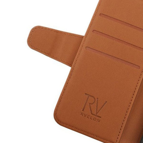 Rvelon iPhone 13 Kotelo Ulostaitettava Korttitasku Ruskea