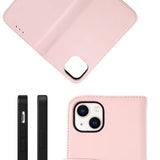 Rvelon iPhone 13 Kotelo Aito nahka Korttipaikka Pinkki