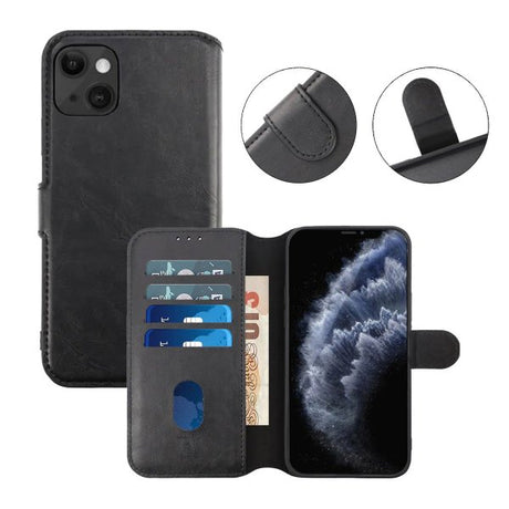 Rvelon iPhone 13 Kotelo Magneettisesti Irrotettava Kuori Musta