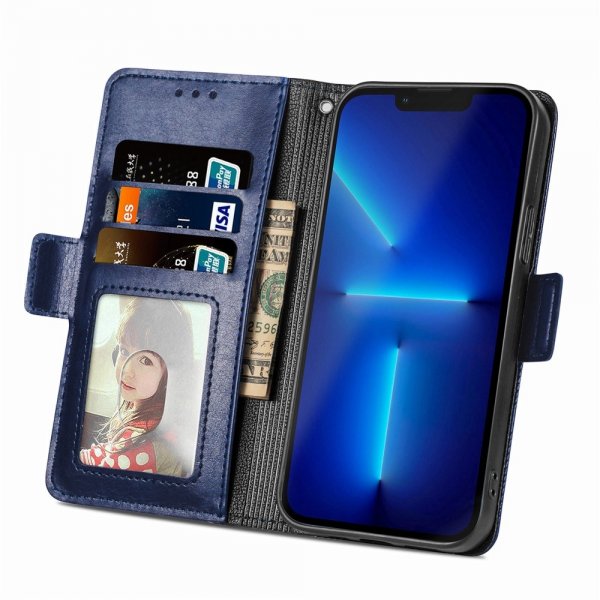 iPhone 13 Pro Perforoitu Sininen Kotelo