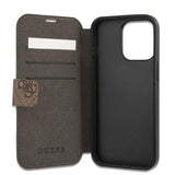Guess iPhone 13 Pro Fodral Printed Stripe Ruskea