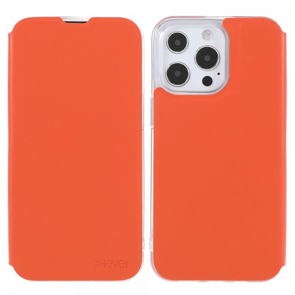 X-Level iPhone 13 Pro -kuori, Shandoo Series, oranssi