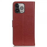 Nordic Covers iPhone 13 Pro Max -suojakotelo Litchi, ruskea