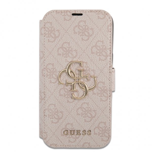 Guess iPhone 13 Pro Max Suojakuori Metal Logo Ruusu