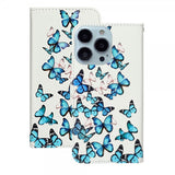 iPhone 13 Pro Max -kotelo, siniset perhoset