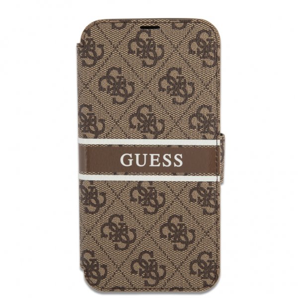 Guess iPhone 13 Pro Max Suojakuori Printed Stripe Ruskea