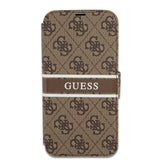 Guess iPhone 13 Pro Max Suojakuori Printed Stripe Ruskea