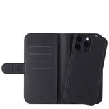holdit iPhone 13 Pro Max Kotelo Wallet Case Magnet Musta