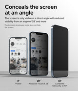 Ringke iPhone 13 Pro Max/iPhone 14 Plus Näytönsuoja Privacy Glass