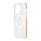 iPhone 13 Pro Max -kotelo aaltopahvikuvioitu MagSafe Oranssi