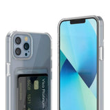 Rvelon iPhone 13 Pro Max Kotelo Korttipidikkeellä Läpinäkyvä