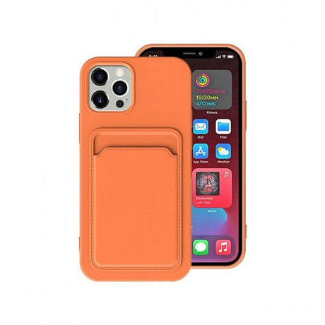 iPhone 13 Pro Max -kotelo korttitelineellä, oranssi
