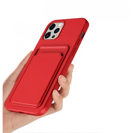 iPhone 13 Pro Max -kotelo, jossa korttipidike, punainen